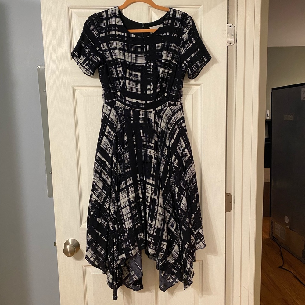 Black white anthropology dress.